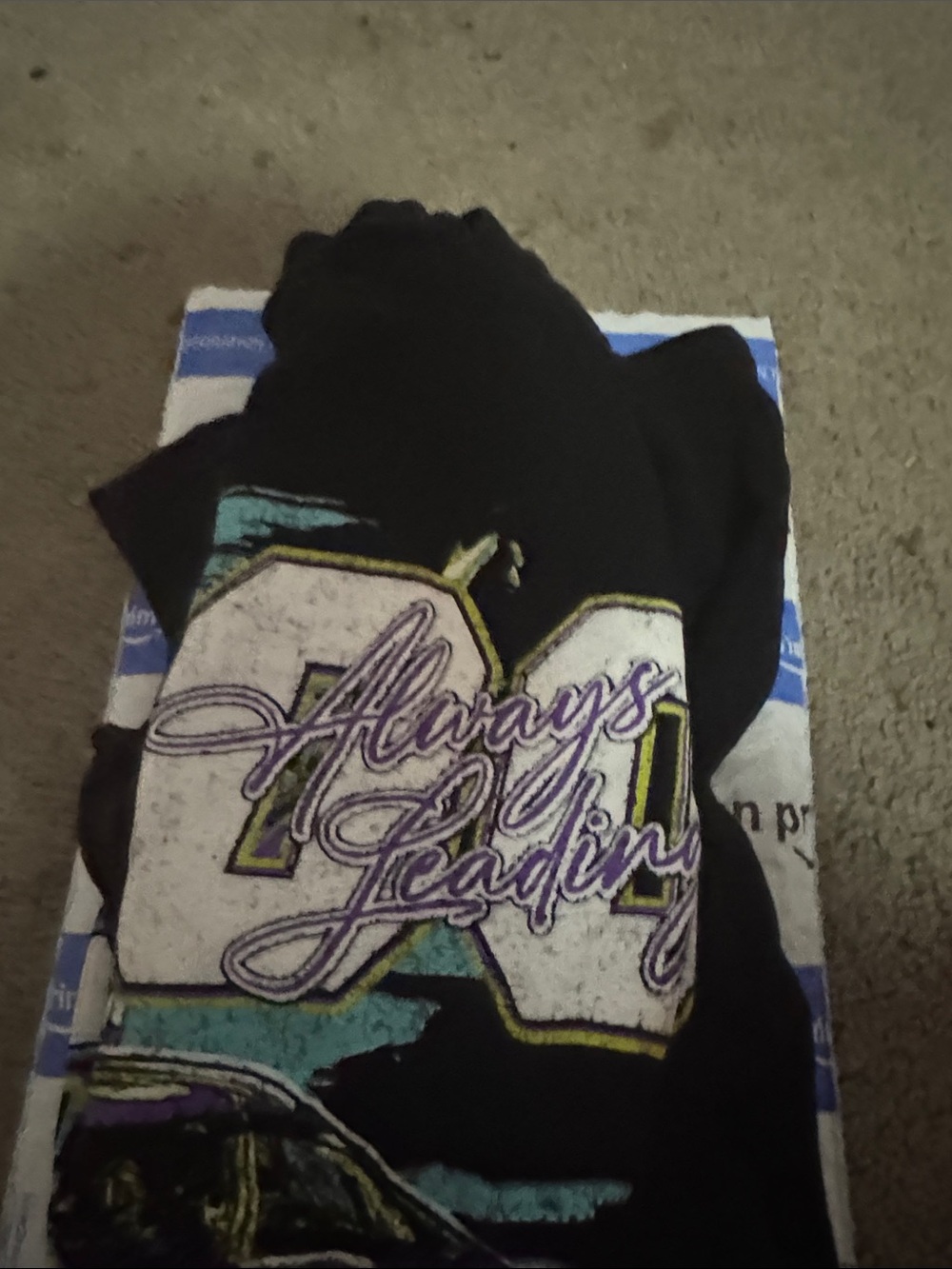 Men's Short Sleeve Graphic Tee - Black - Always Leading
